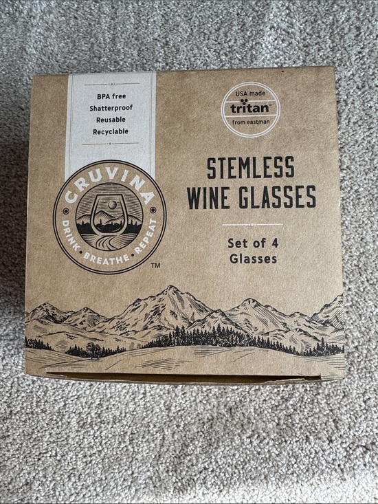 Cruvina Other - Stemless Wine Glasses Set of 4